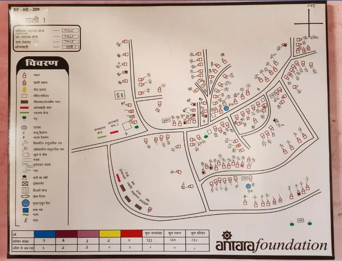 Village maps help CHWs plan and deliver health services for mothers and children