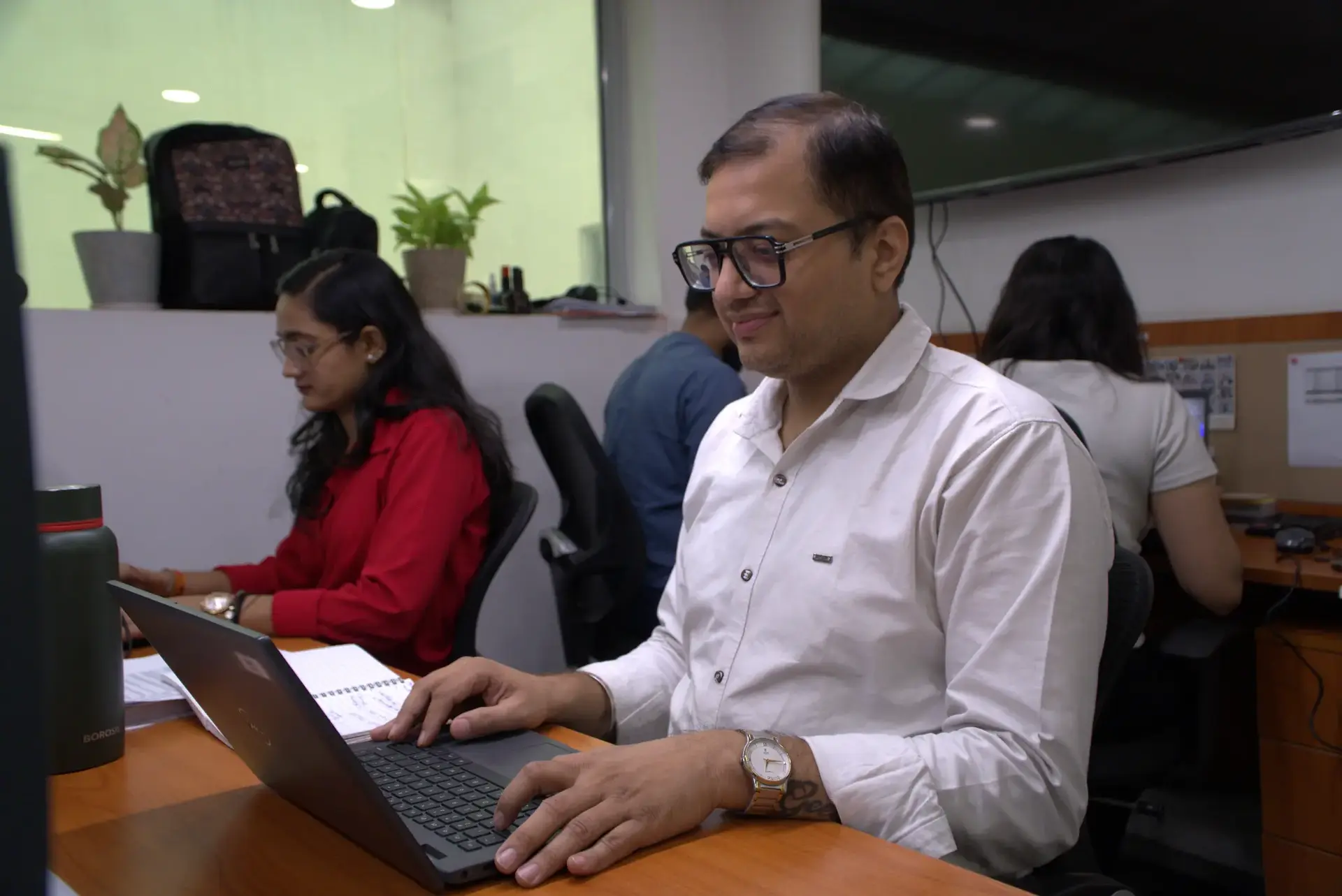 Gourav at the TAF office